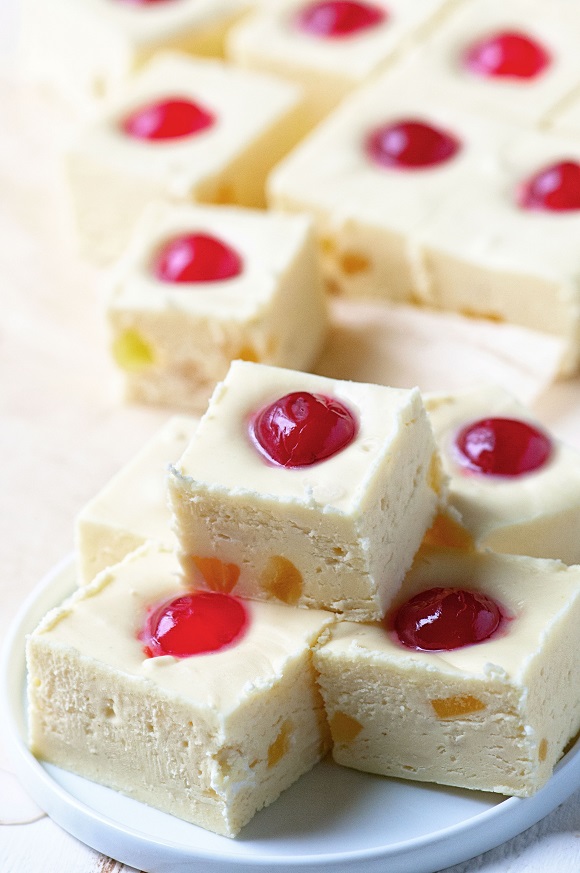 Pineapple Upside Down Cake Fudge