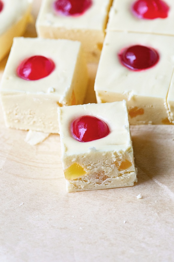 Pineapple Upside Down Cake Fudge 