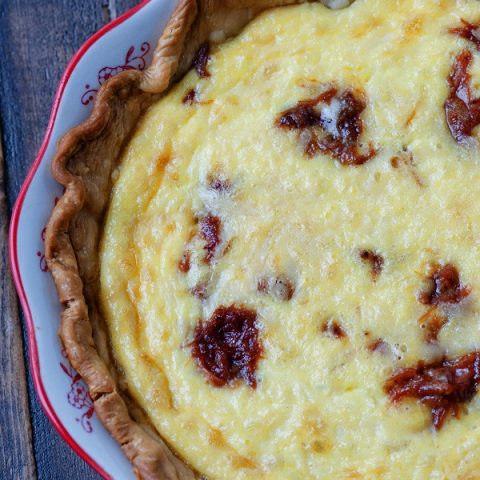 BBQ Pulled Pork Quiche 