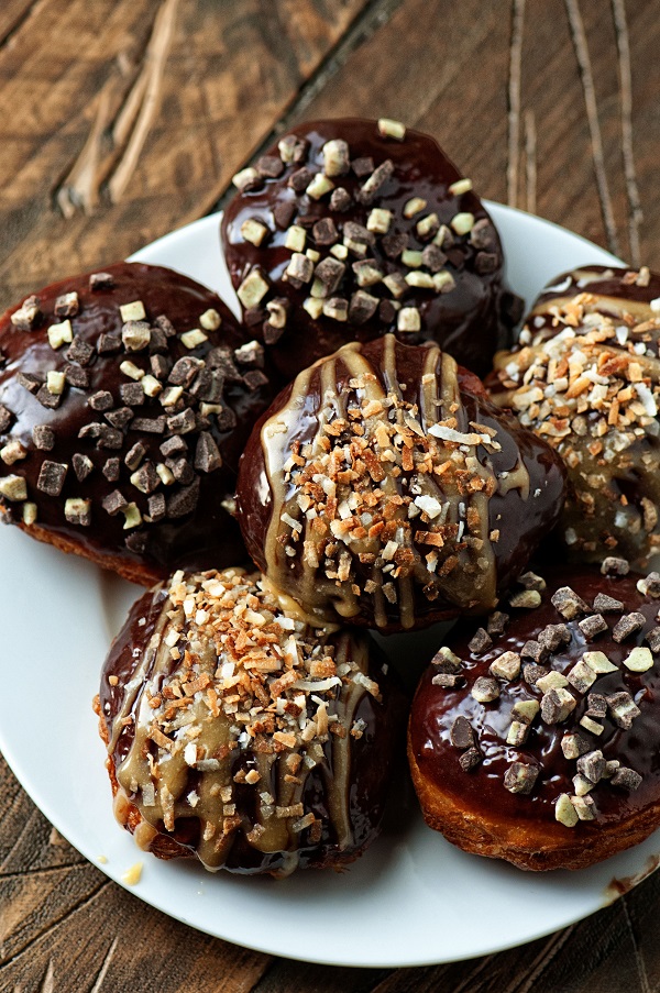 Plate of Girl Scout Cookie Donuts