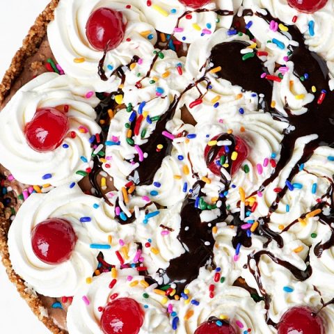 Banana Split Ice Cream Cake