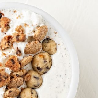 Chocolate Chip Cookie Milkshake Bowl