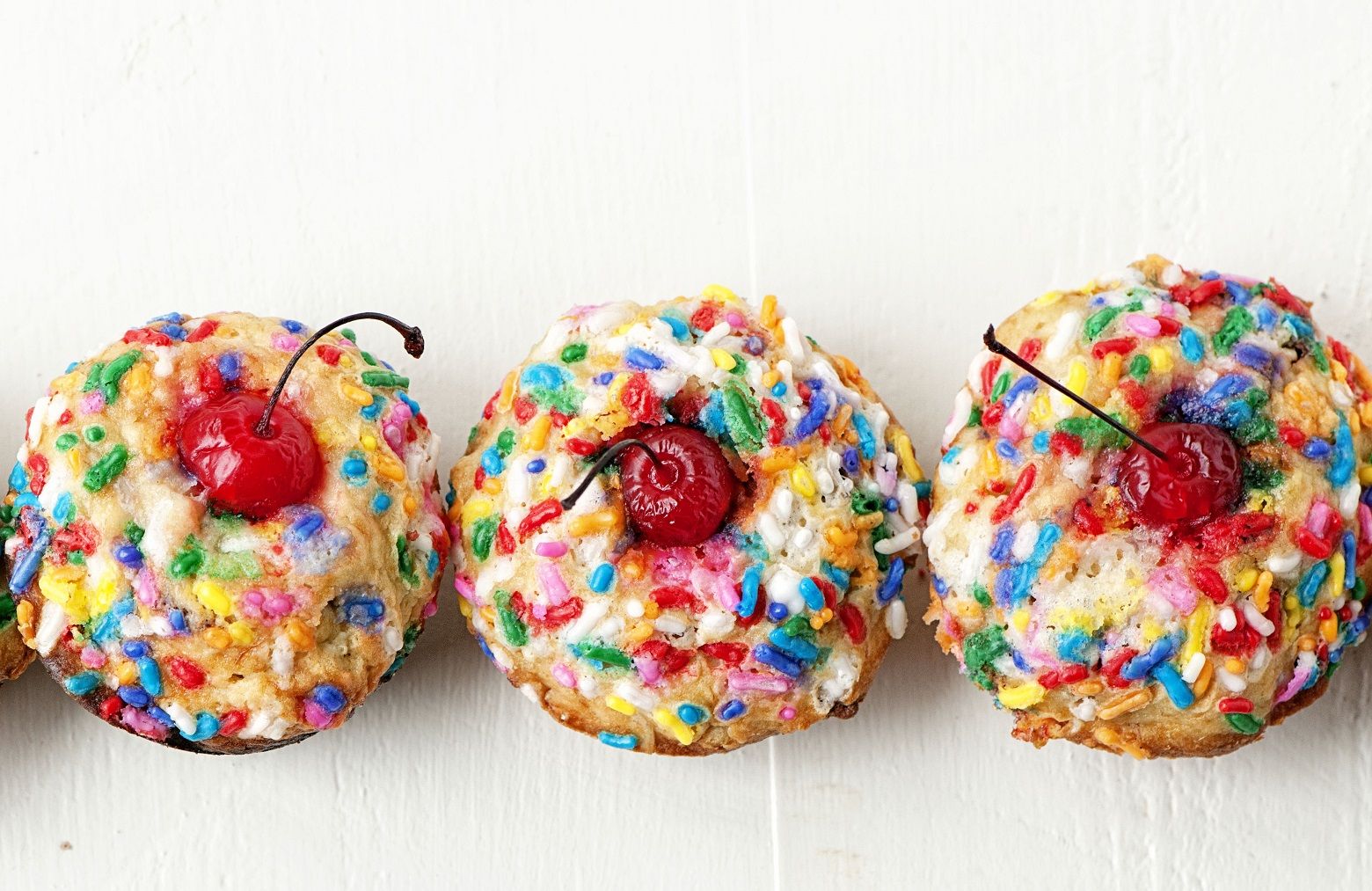Banana Split Sprinkle Muffins