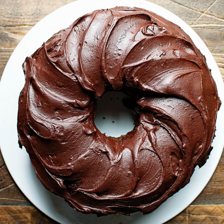 Chocolate Root Beer Float Bundt Cake