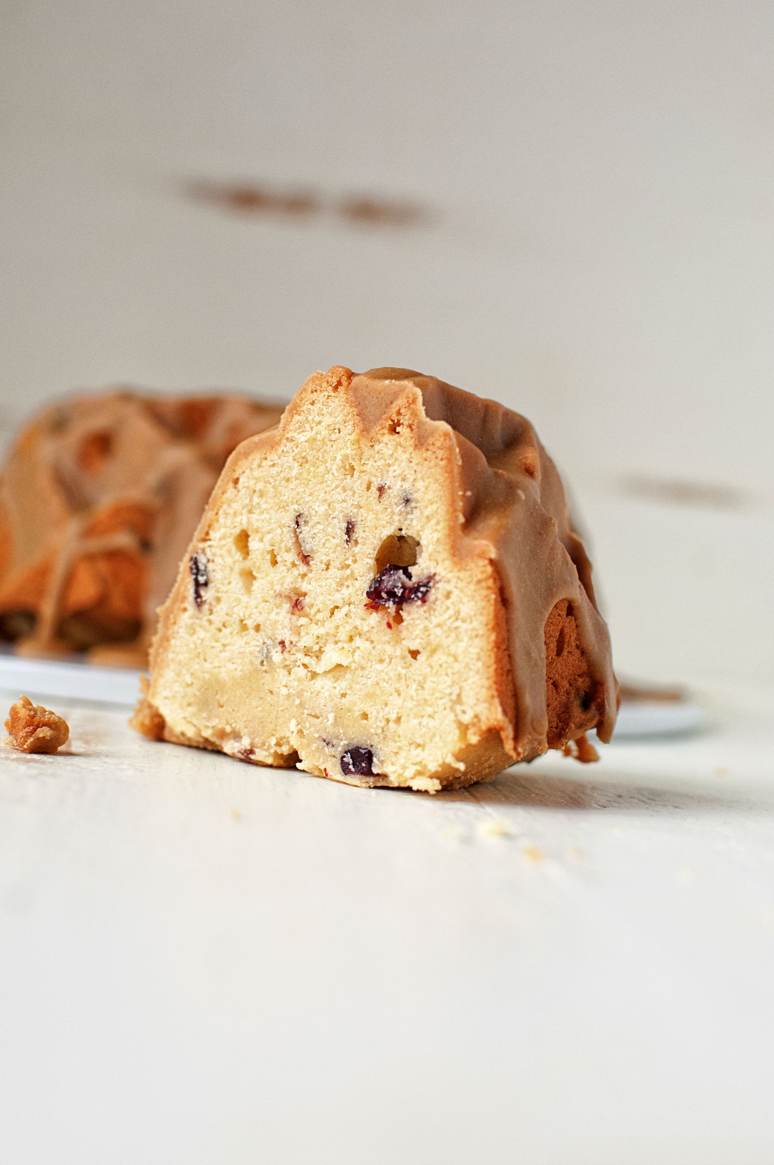 Caramel Cranberry Pound Cake