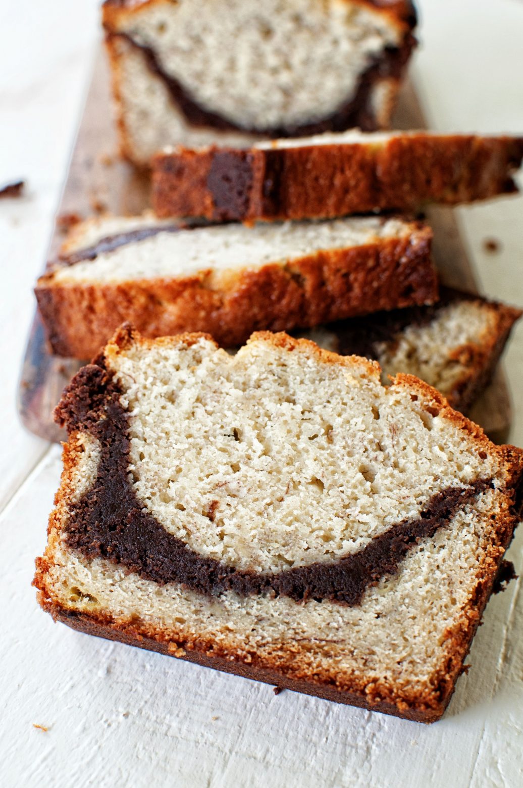 Banana Brownie Loaf Cake