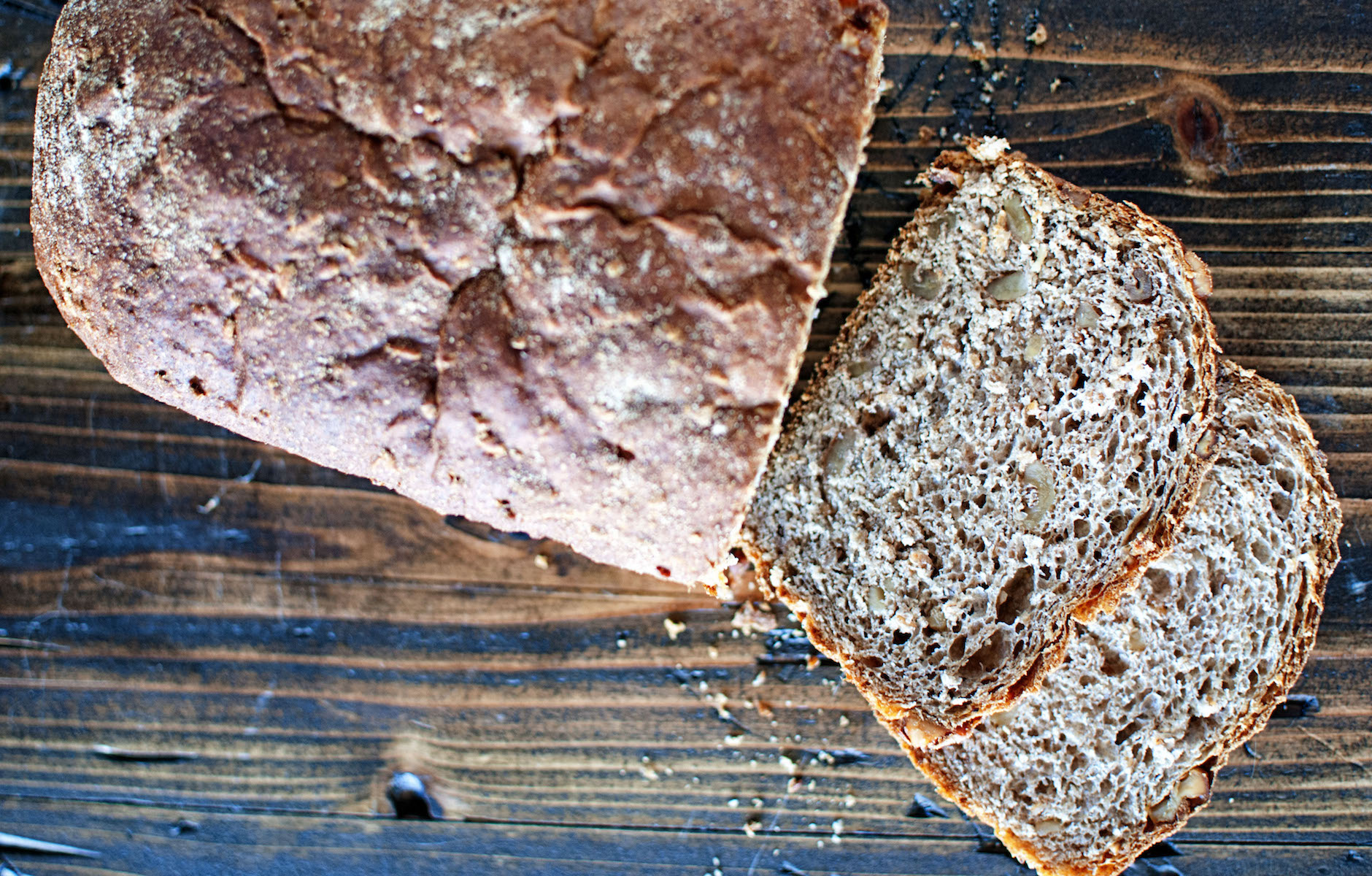 Bulgur Wheat Apple Cider Walnut Bread