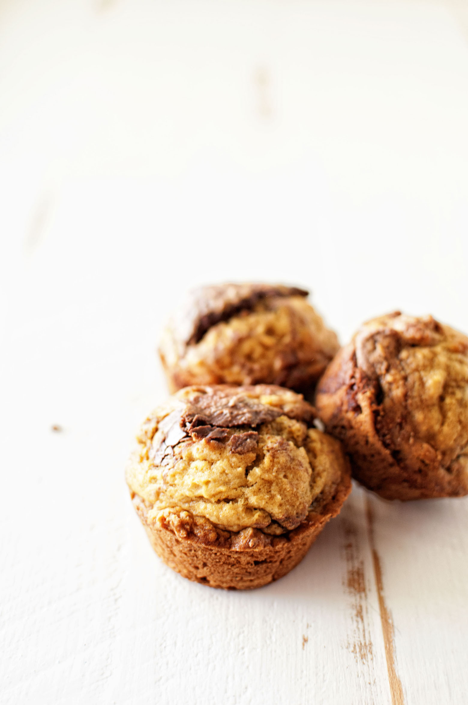 Pumpkin Gingersnap Nutella Muffins