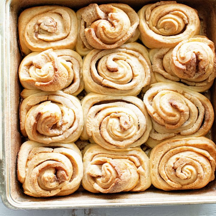 Snickerdoodle Cookie Dough Cinnamon Rolls