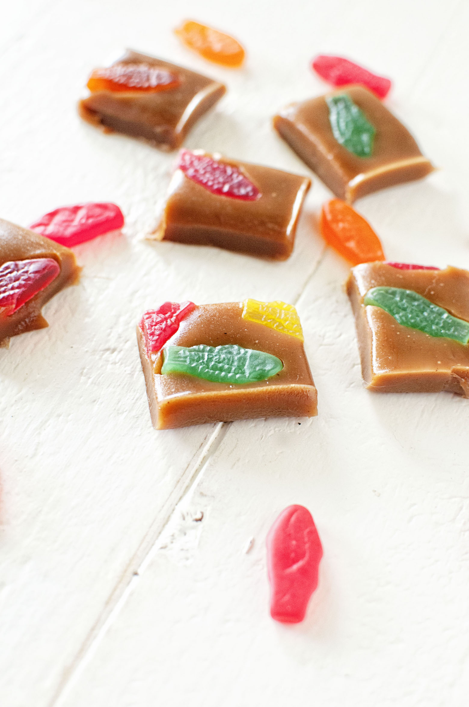 Side view Swedish Fish Caramels