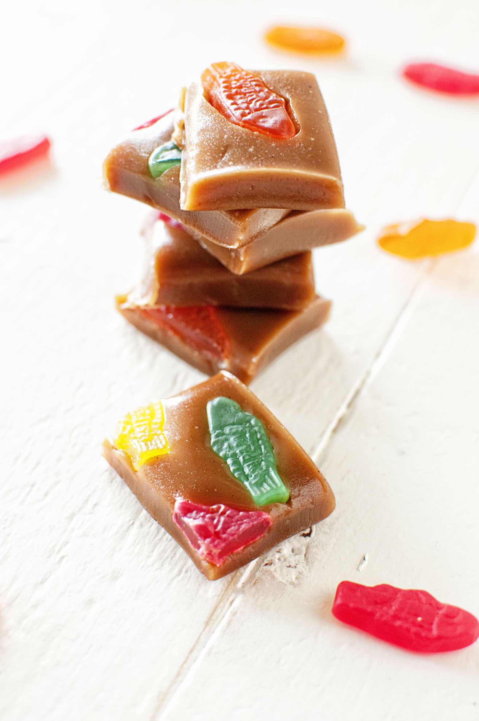 Swedish Fish Caramels cut out