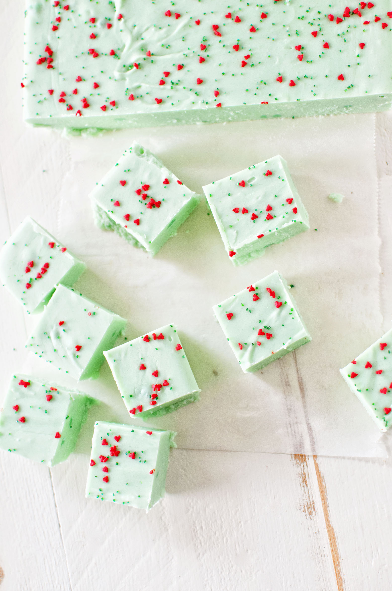 Grinch White Chocolate Mint Fudge 