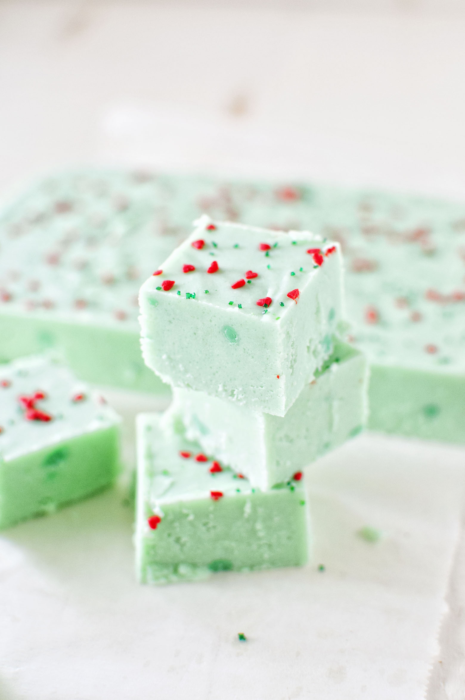 Grinch White Chocolate Mint Fudge