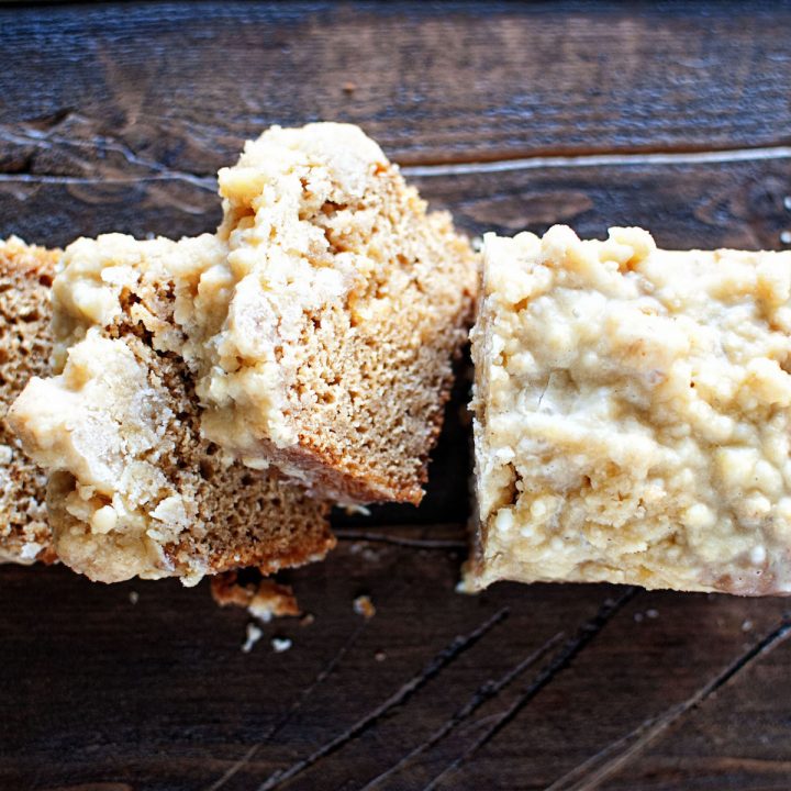 Gingerbread Crumb Cake with Orange Glaze