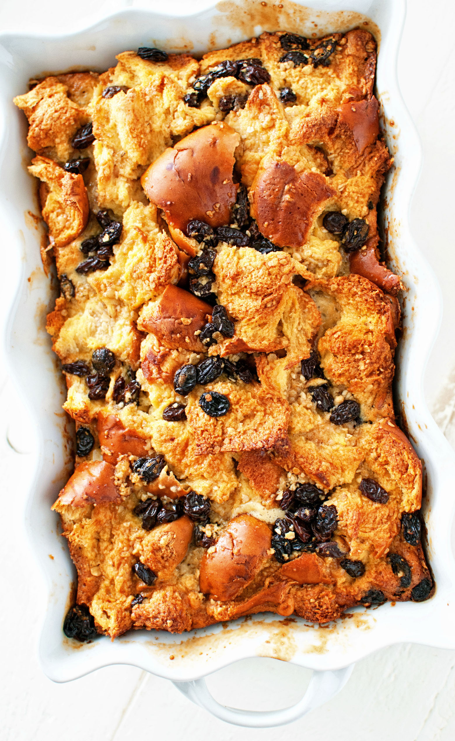 Oatmeal Raisin Cookie Bread Pudding