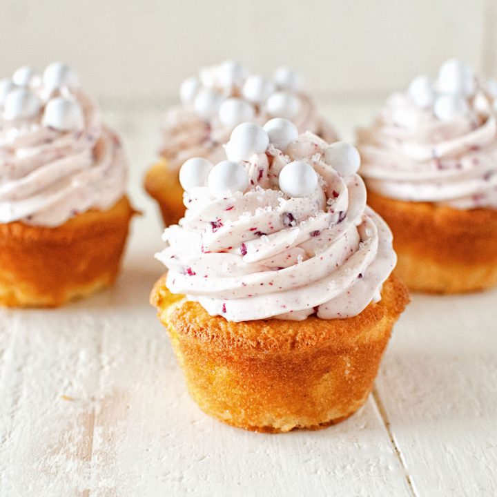 Raspberry Mimosa Cupcakes