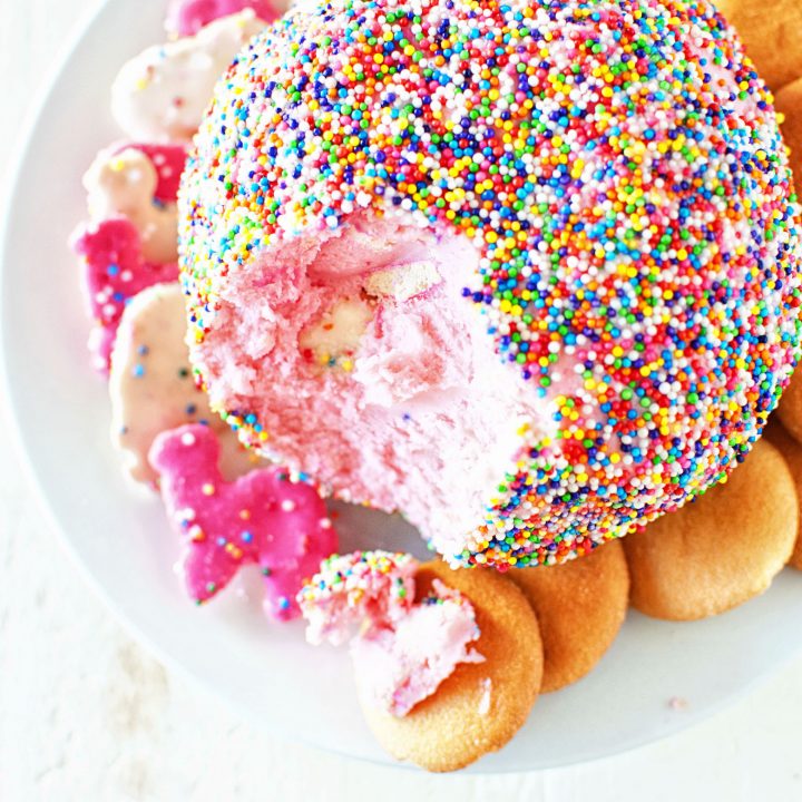 Circus Animal Cookie Cheesecake Cheeseball