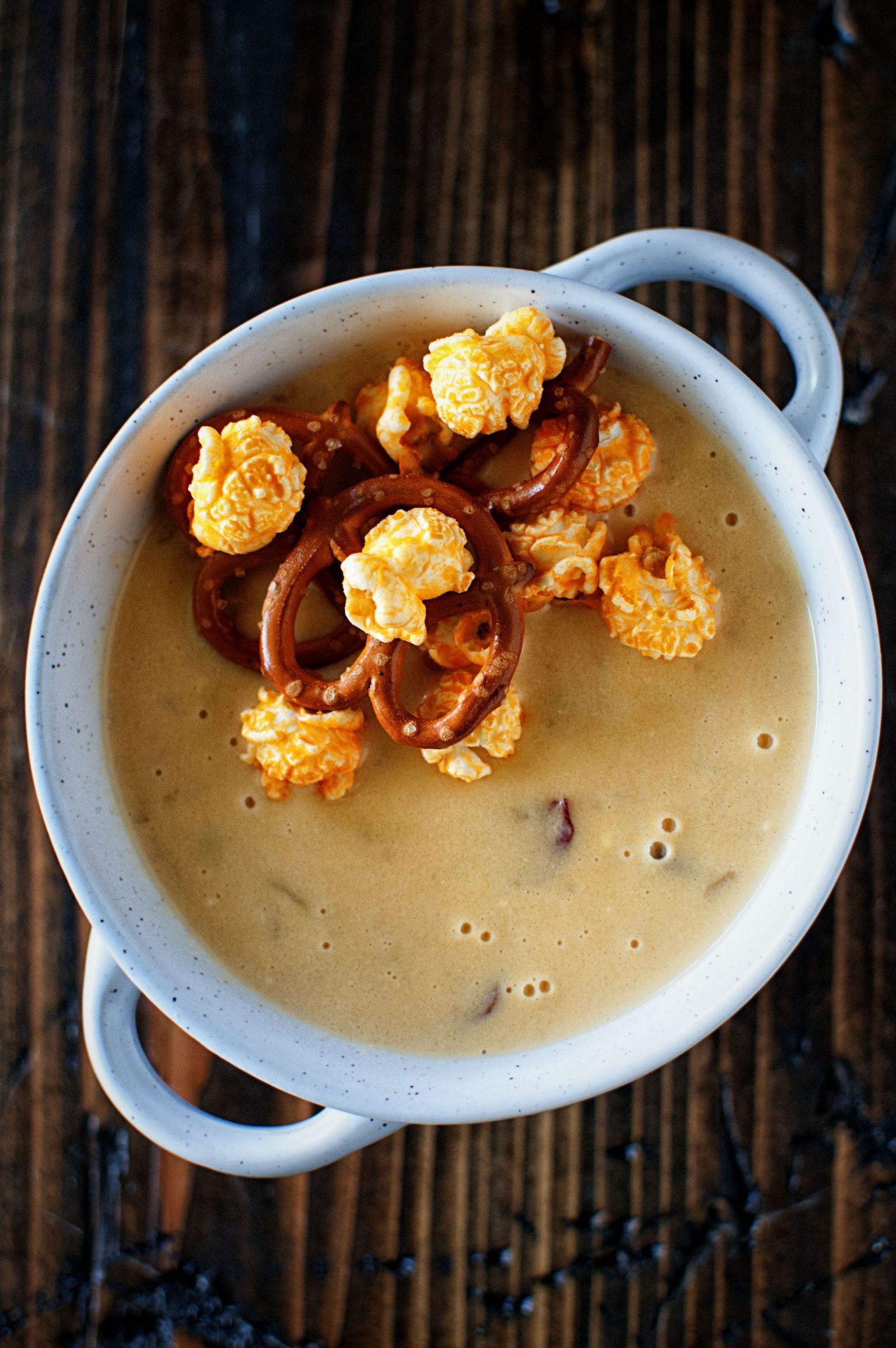 Couch Potato Beer Cheese Soup