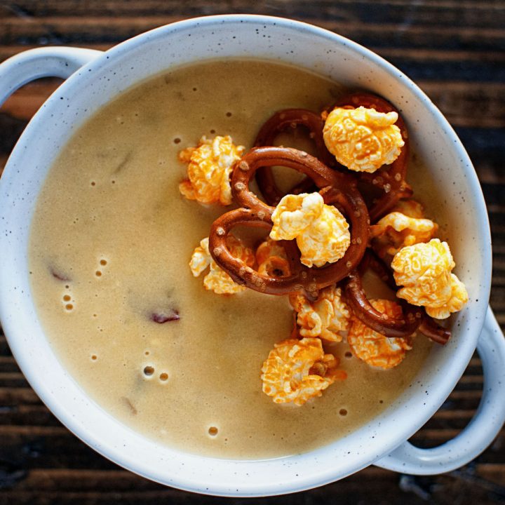 Couch Potato Beer Cheese Soup