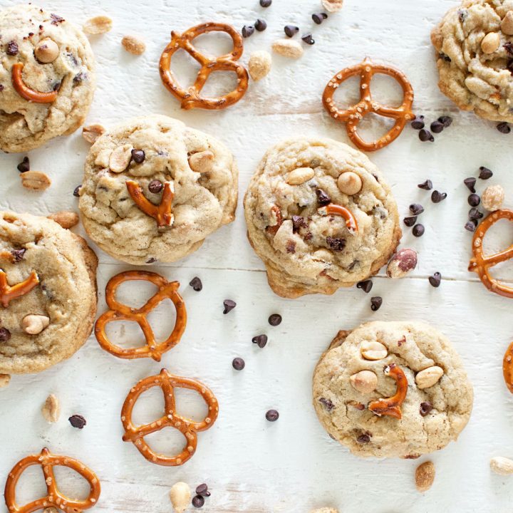 Peanut Pretzel Chocolate Chip Cookies