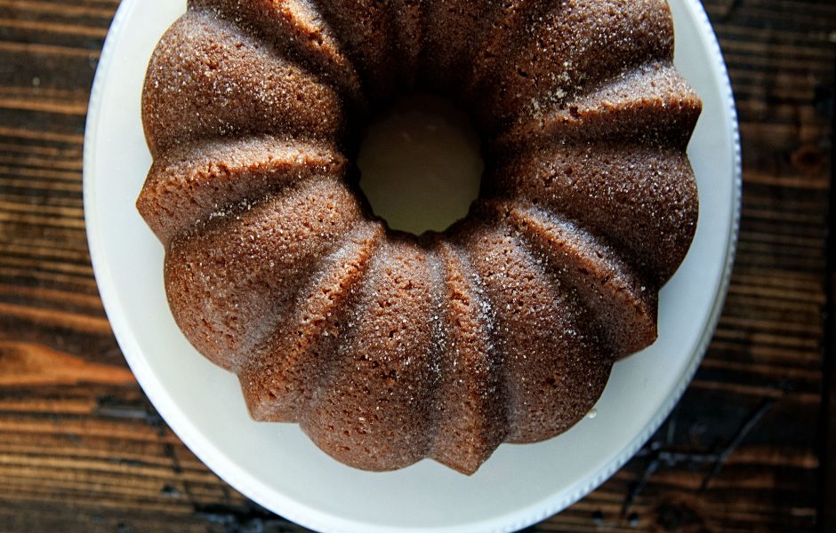 Salted Caramel Pound Cake with Salt and Sugar Crust Sweet ReciPEAs