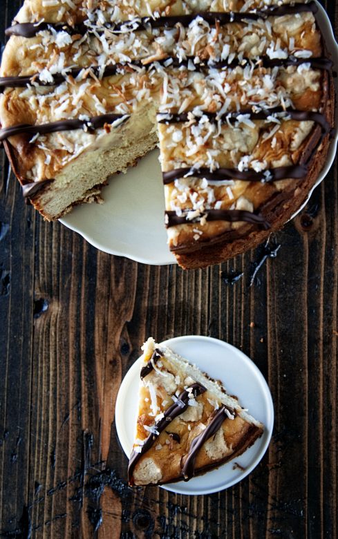 Samoas Cheesecake Coffee Cake