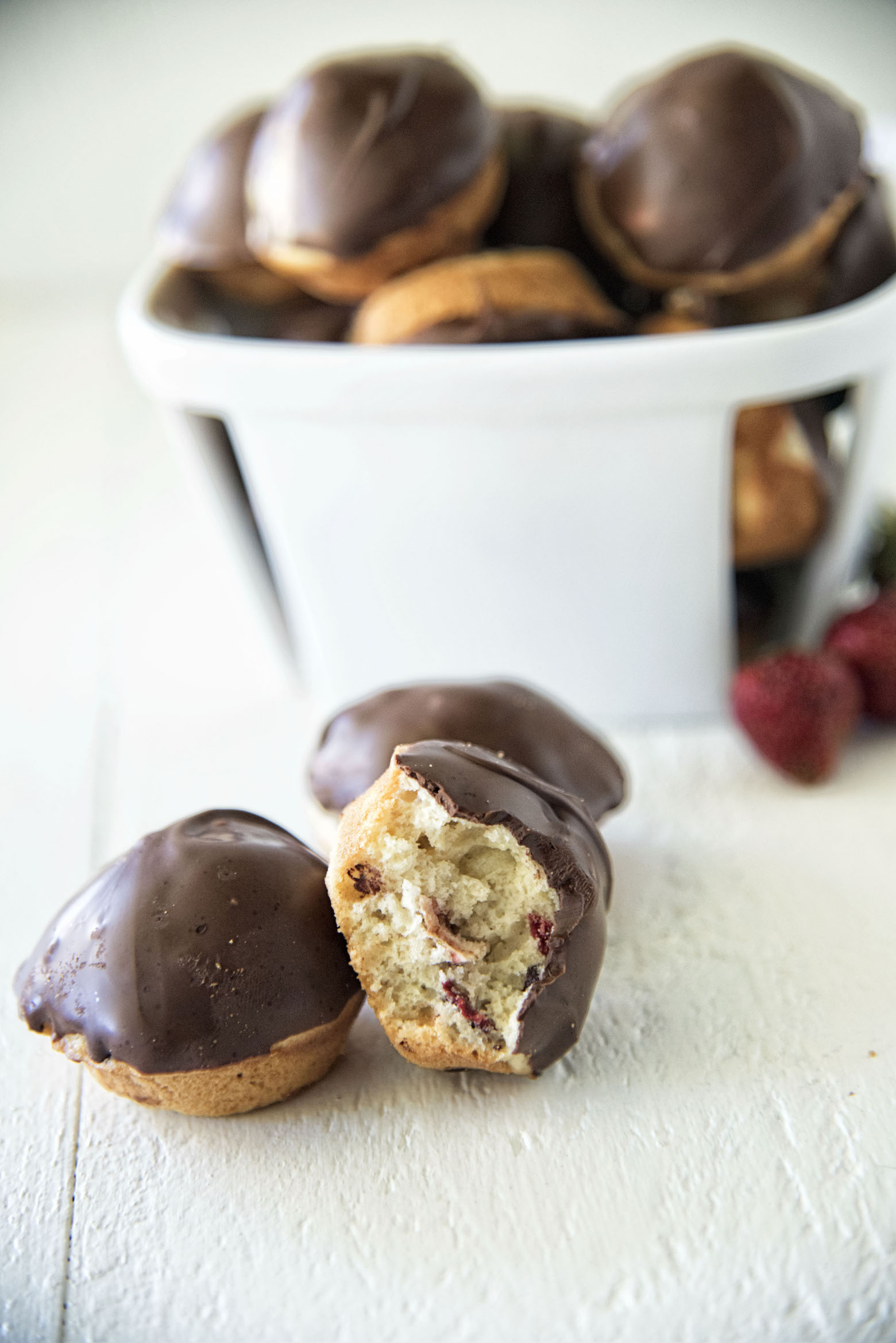 Chocolate Covered Strawberry Muffin