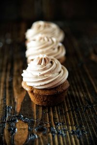 Chocolate Cinnamon Frosted Pumpkin Cupcakes