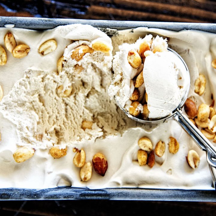 Coke and Salted Peanut No Churn Ice Cream