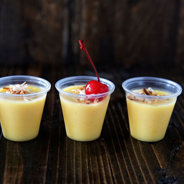 Pineapple Coconut Cream Jell-O Shot