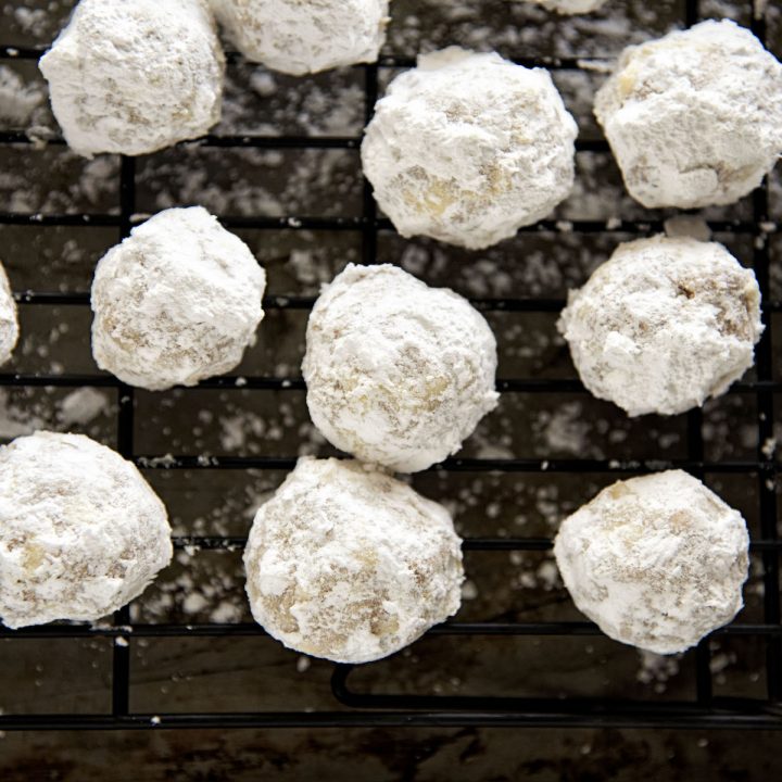 Pumpkin Spice Latte Russian Tea Cake Cookies