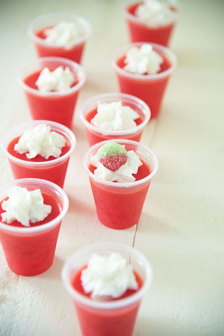 Strawberry Cream JellO Shots