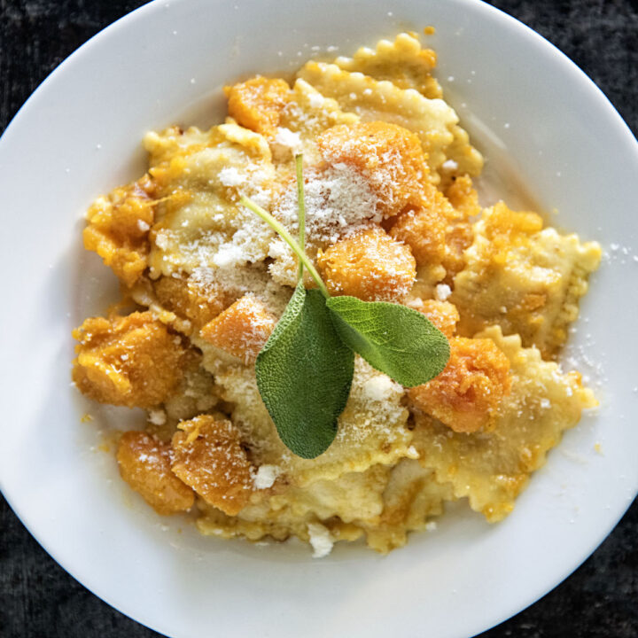 Brown Butter Sage Butternut Squash Cheese Ravioli