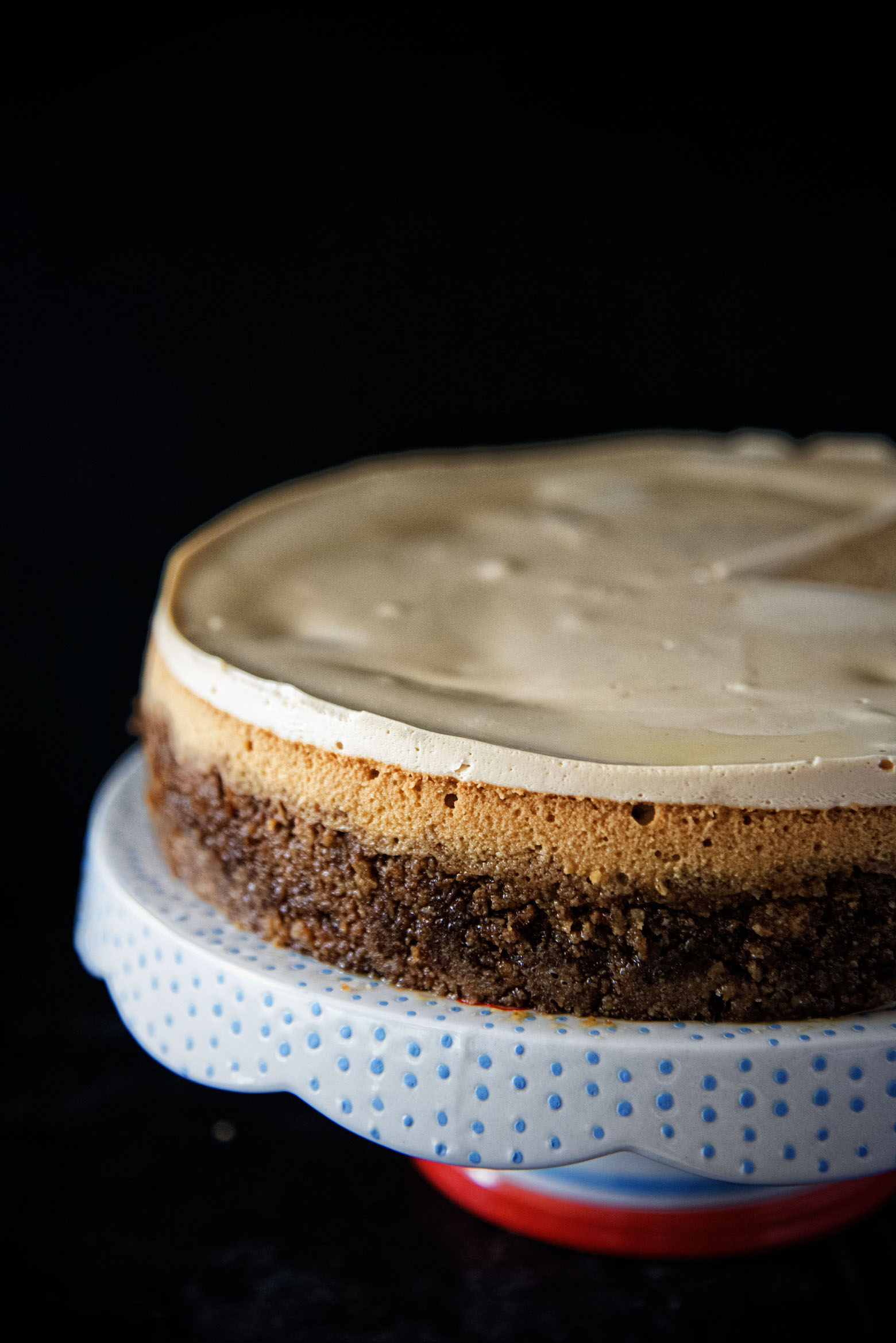 Fireball Sour Cream Topped Brown Sugar Cheesecake