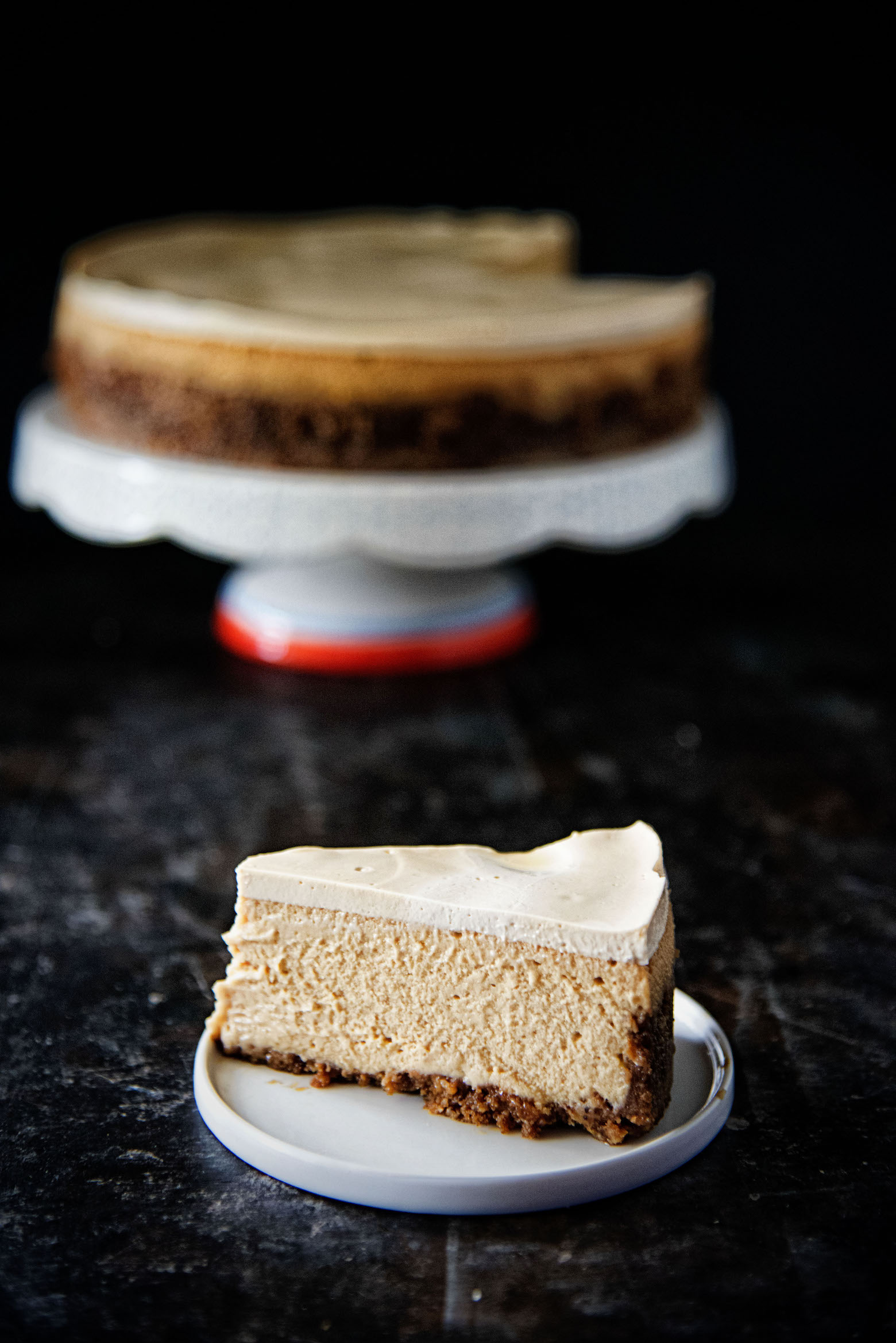 Fireball Sour Cream Topped Brown Sugar Cheesecake