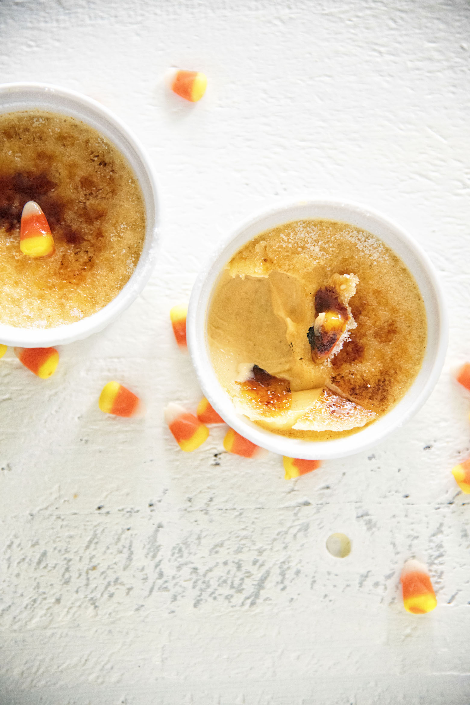 Candy Corn Creme Brûlée