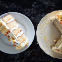 Candy Corn Layer Cake #HalloweenTreatsWeek