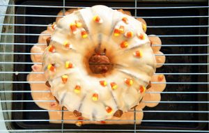 Candy Corn Pound Cake