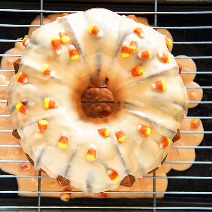 Candy Corn Pound Cake