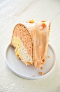 Candy Corn Pound Cake