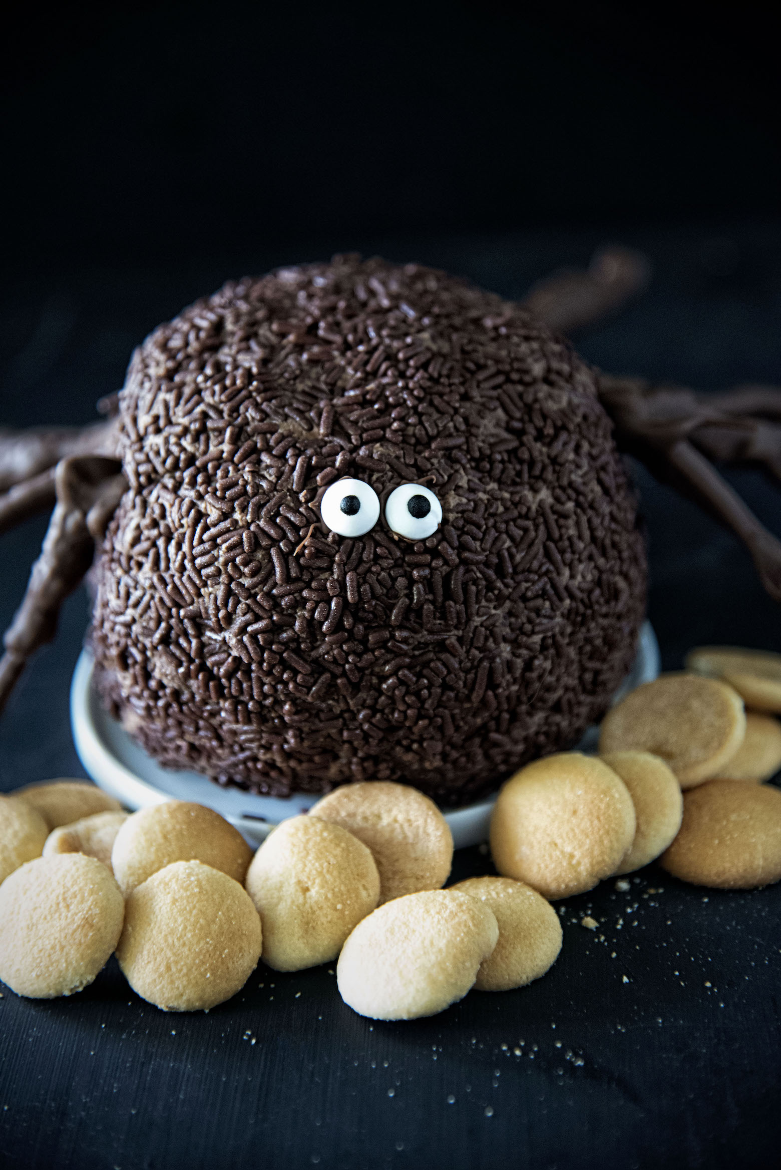 Chocolate Spider Cheesecake Cheeseball