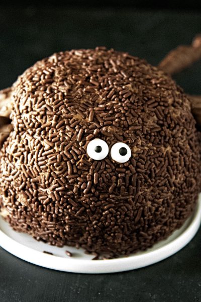 Chocolate Spider Cheesecake Cheeseball #HalloweenTreatsWeek