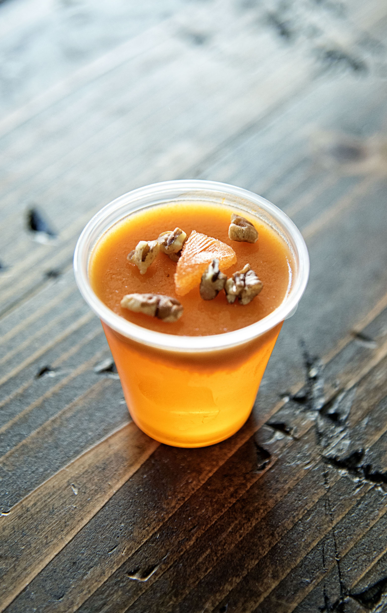 Orange Maple Pecan Bourbon Jell-O Shots
