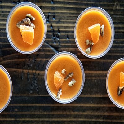 Orange Maple Pecan Bourbon Jelly Shots