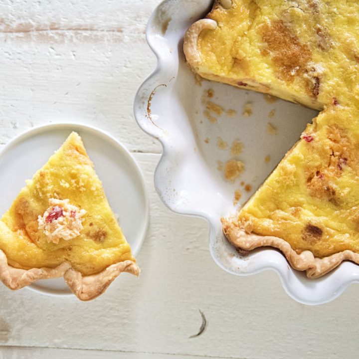 Pimento Cheese and Cornbread Quiche