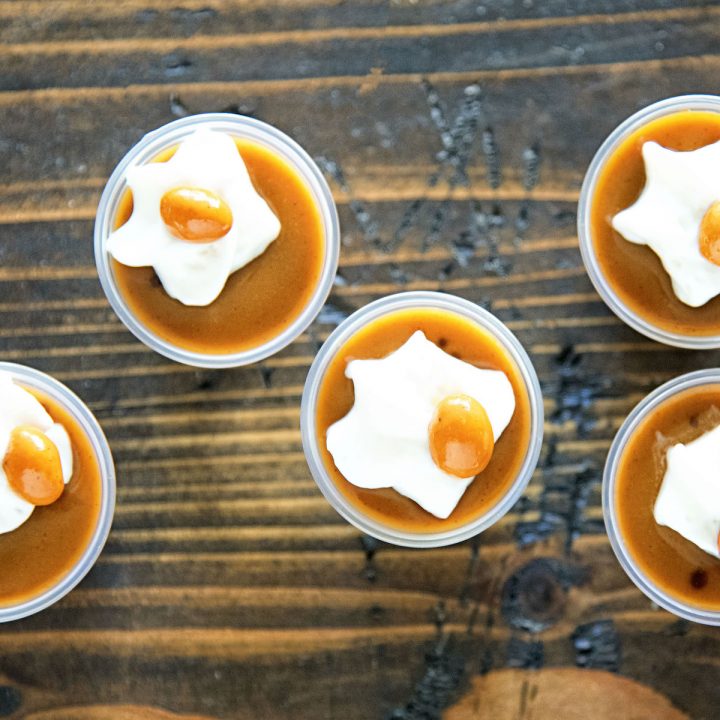 Pumpkin Spice Latte Pudding Shots