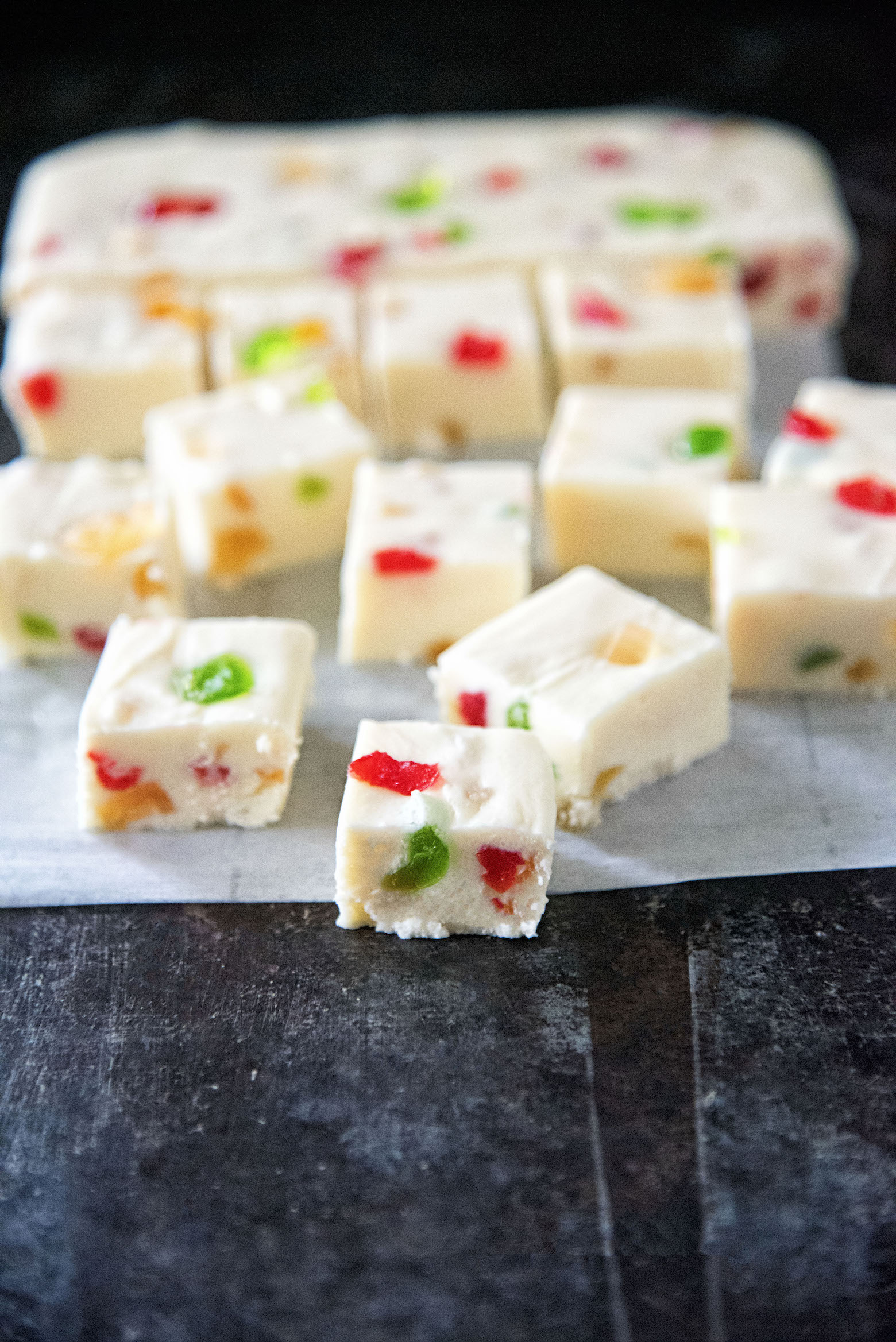 Bourbon Fruitcake Fudge