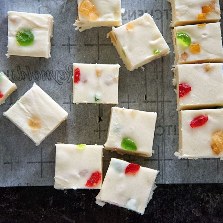 Bourbon Fruitcake Fudge