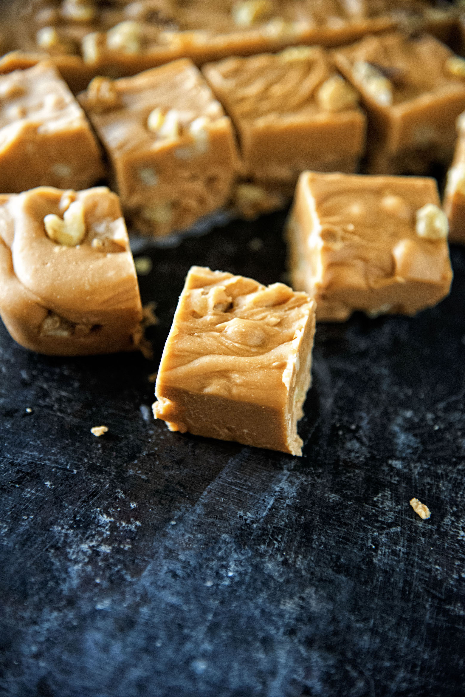 Butterscotch Pumpkin Spice Walnut Fudge