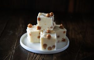 Caramel Apple White Chocolate Fudge